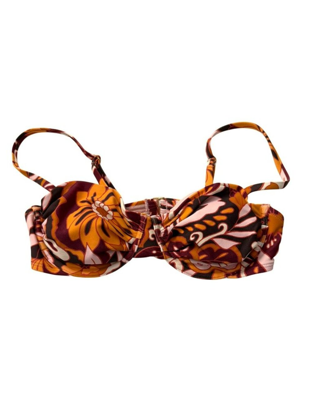 Wild Fable Womens Floral Print Underwire Bikini Top Removable Pads Multicolor XX